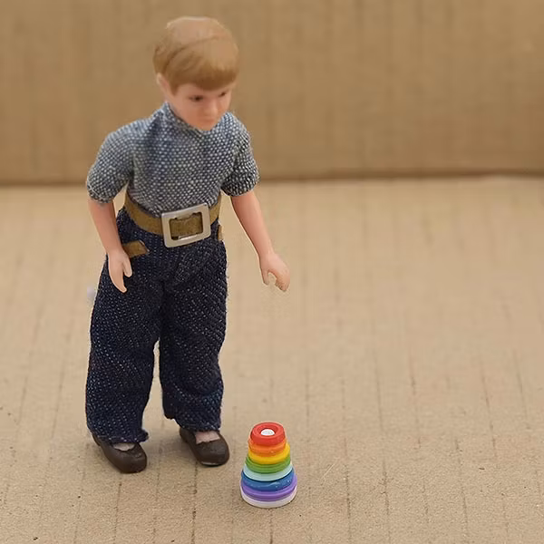 Ringspel stapla ringar 1:18