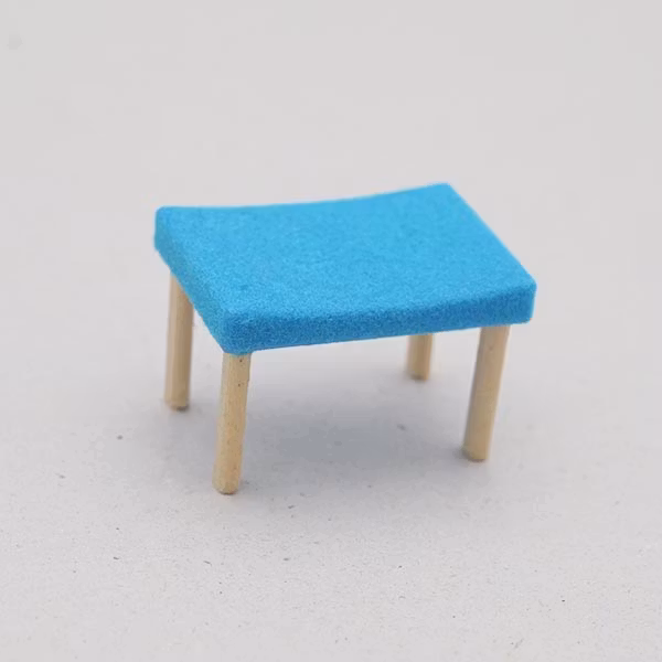Liten fyrkantig pall Flock 1:18