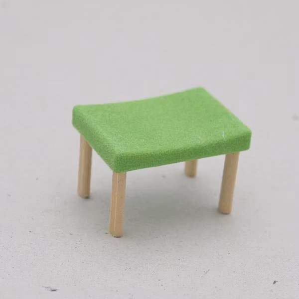 Liten fyrkantig pall Flock 1:18