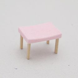Liten fyrkantig pall Flock 1:18