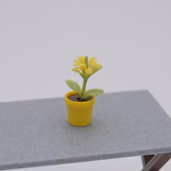 Påskblomma i gul cirka 3 cm hög