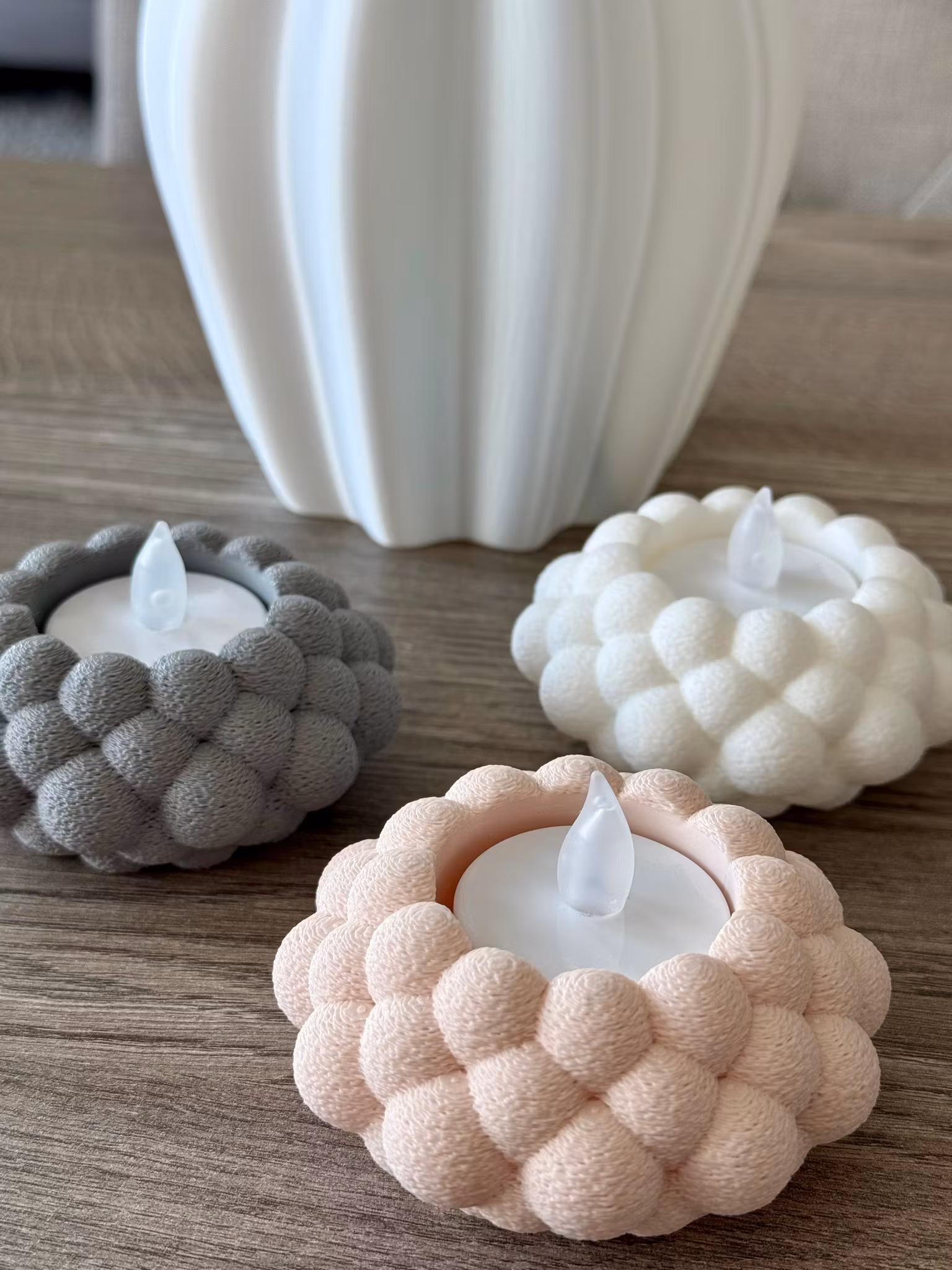 Bubble Ljushållare för LED-värmeljus