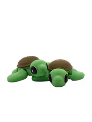 Söt Flexi Sköldpadda- Nyckelring