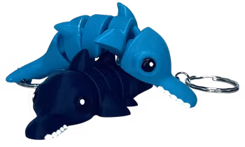 Söt flexi svärdfisk - Nyckelring