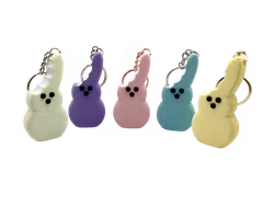 Söt Peeps kanin - Nyckelring