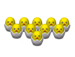 Små Kycklingar - Påskpyssel (10 st)