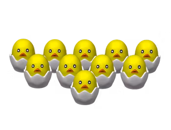 Små Kycklingar - Påskpyssel (10 st)