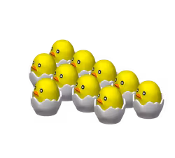 Små Kycklingar - Påskpyssel (10 st)