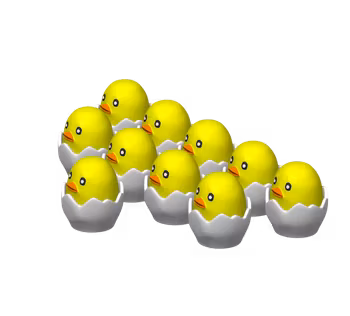 Små Kycklingar - Påskpyssel (10 st)