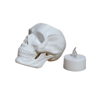 Dödskalle - LED-värmeljushållare