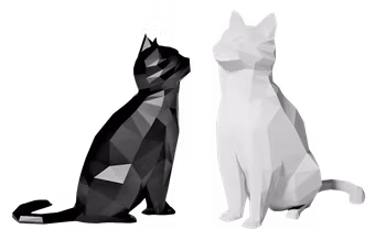 Kattstaty -  low poly