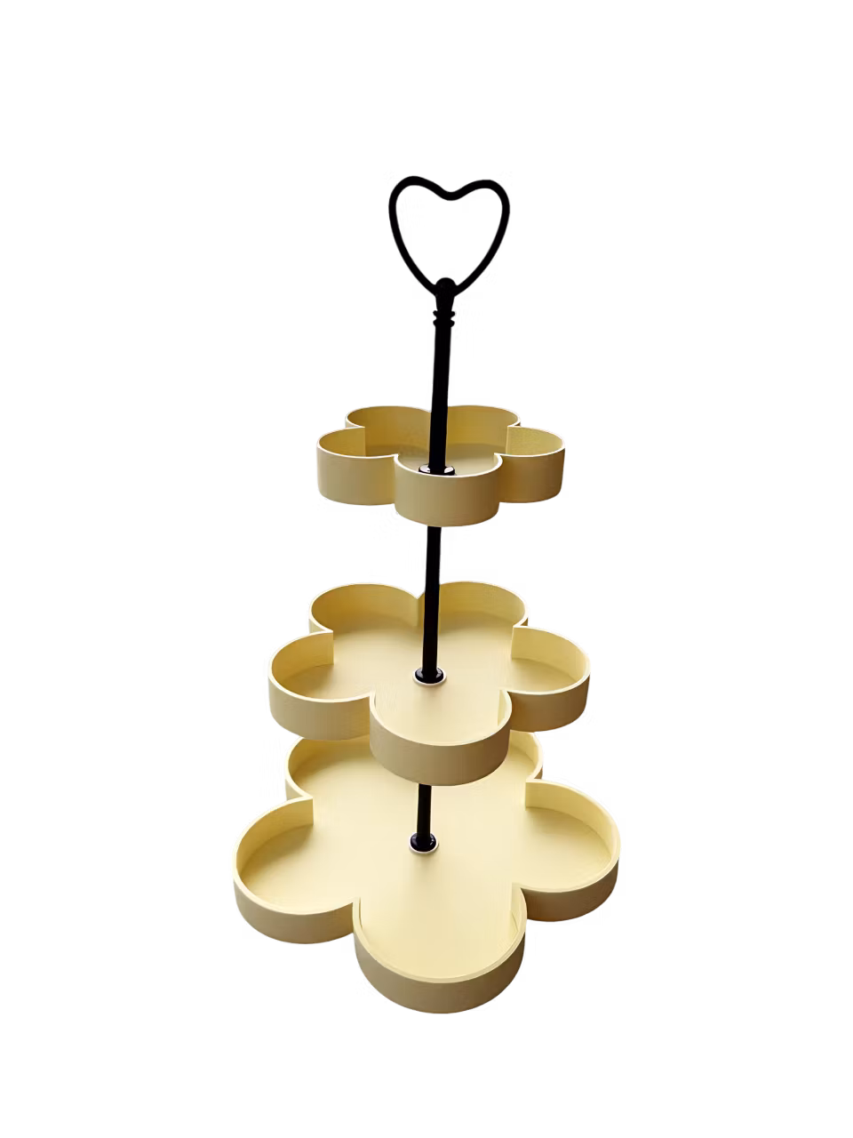 Serveringsfat och uppläggningsfat i 3 våningar