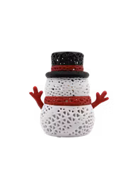 Snögubbe - Led-värmeljushållare