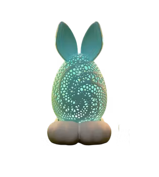 Lekfull påskhare för LED-värmeljushållare