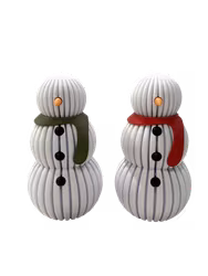 Snögubbe  -  LED-värmeljushållare