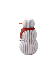 Snögubbe  -  LED-värmeljushållare