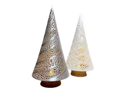 Lång Julgran - LED-värmeljushållare