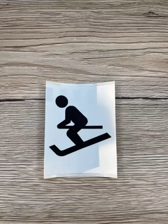 Klistermärke Skidåkare 1 st