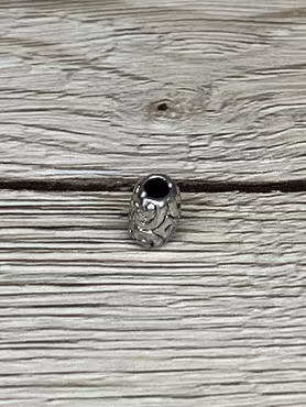 Mellandel Dekor 9x6 mm, Silver (4st)