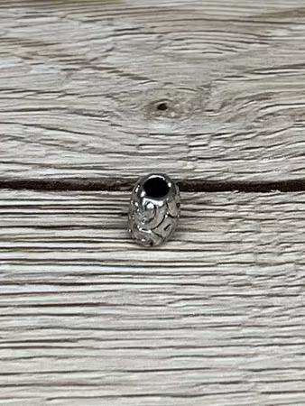 Mellandel Dekor 9x6 mm, Silver (4st)