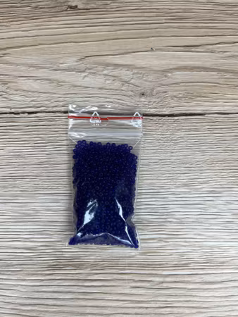 Seed Beads transparent 2,6 mm, Blålila (20g)