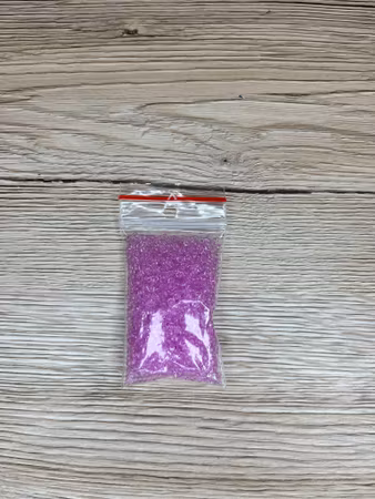 Seed Beads transparent 2,6 mm, Rosa (20g)