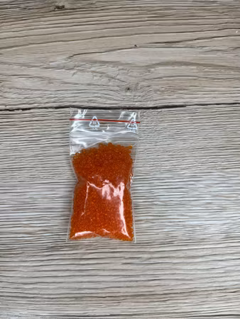 Seed Beads transparent 2,6 mm, Orange (20g)