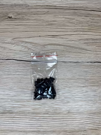 Syntetisk Sten Chip 5-10 mm, Svart (10g)