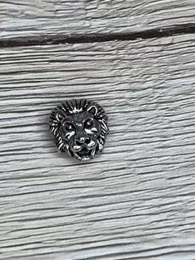 Mellandel Lejon 11x13 mm, Silver (st)
