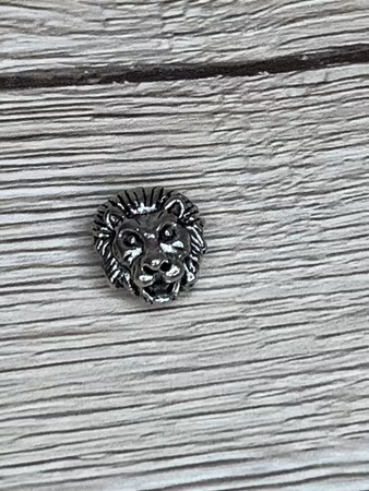 Mellandel Lejon 11x13 mm, Silver (st)