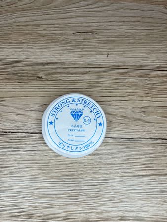 Elastisk tråd, 0,4mm, genomskinlig (15 meter)