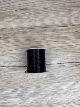 Elastisk tråd 0,8 mm, Svart (10 m)