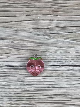 Rosa Transparent Persika Berlocker (st)