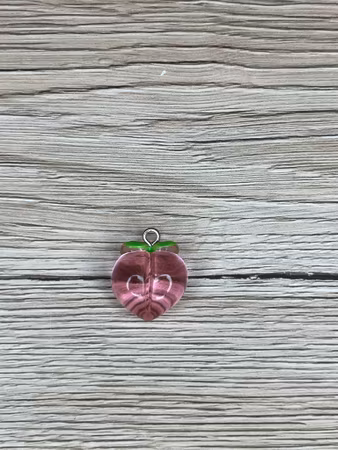 Rosa Transparent Persika Berlocker