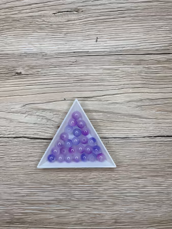 8mm glaspärlor lila mix