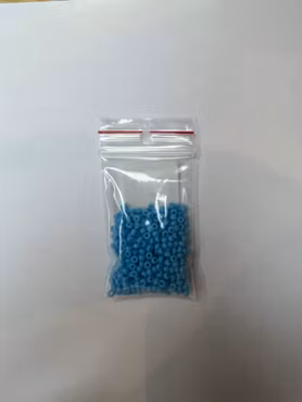 Seed Beads ljus blå, 3mm