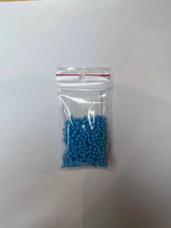 Seed Beads ljus blå, 3mm
