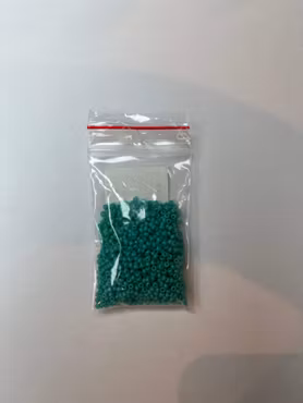 Seed Beads grön, 2mm