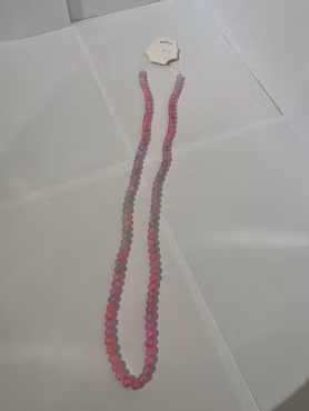 Sträng med Melerade glaspärlor i Rosa, Lila och Blå 8mm (100st)