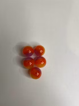Cateye-pärla – Orang, Lila & Gul (16mm) 1st