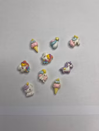 Unicorn mix flatbacks (15mm) (9st)