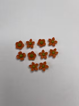 Flatbacks blommor (10mm) (10st)