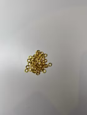 Bindringar, 5x1 mm, Guld, Mässing, 50 st