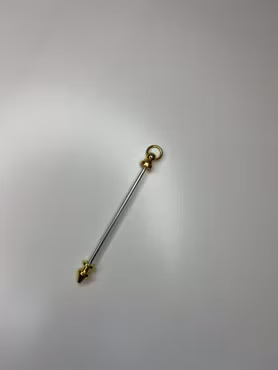 Pinne med fäste till nyckelring – Guld (8,5 cm) (st)