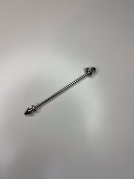 Pinne med fäste till nyckelring – Silver (8,5 cm) (st)