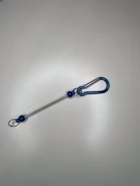 Pärlbar nyckelring mörkblå (st)