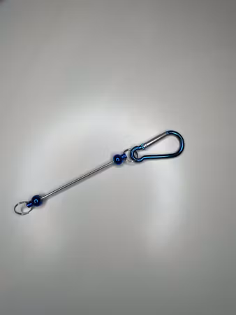 Pärlbar nyckelring mörkblå (st)