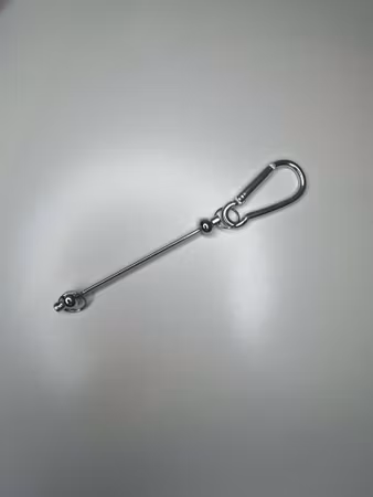 Pärlbar nyckelring silver (st)