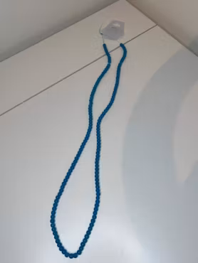 Sträng med glaspärlor, Jade imitation, Mörkturkos 6mm, (st)