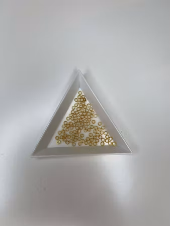 Klämpärlor 3mm, Hål 2mm, (100 st)